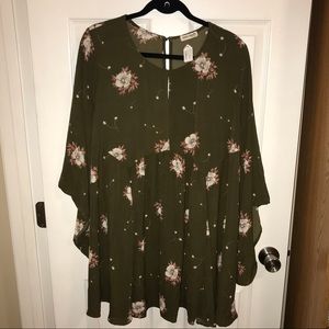 Boutique Magnolia Print Dress